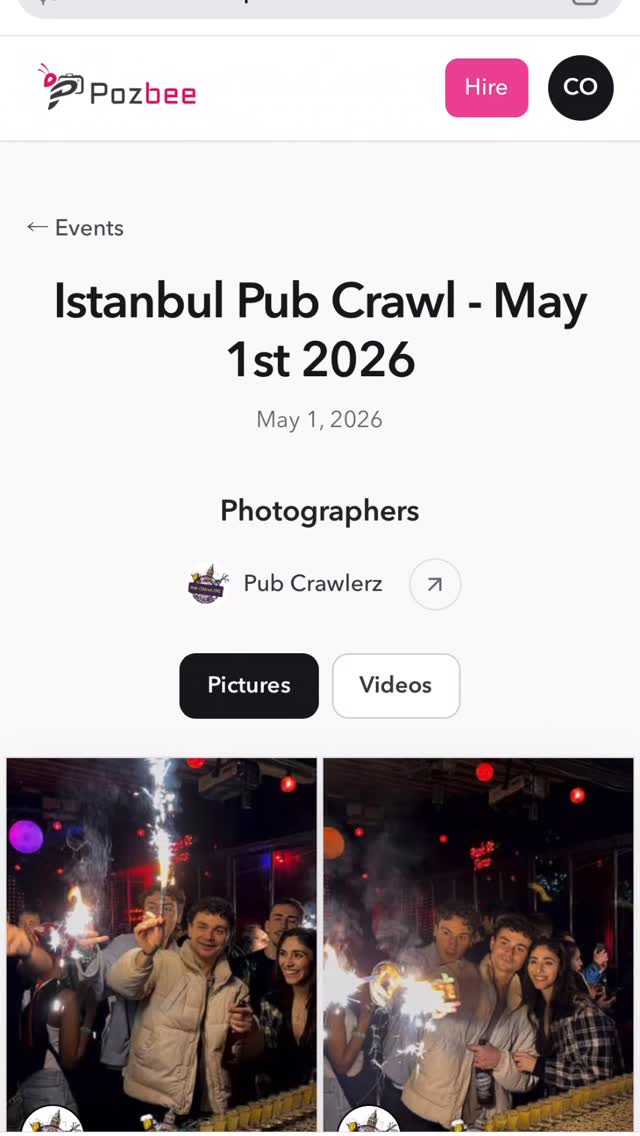 Istanbul nights just leveled up 🇹🇷✨
We’ve teamed up with @pozbee to make your memories hit instantly 📸⚡️
No waiting. No chasing photos.
Just sign in with your email → get your shots → relive the night in seconds.
From wild pub crawl moments to unforgettable vibes…
your memories are now LIVE. 🔥
#IstanbulNights #PubCrawl #Pozbee #IstanbulPubCrawl #IstanbulNightlife