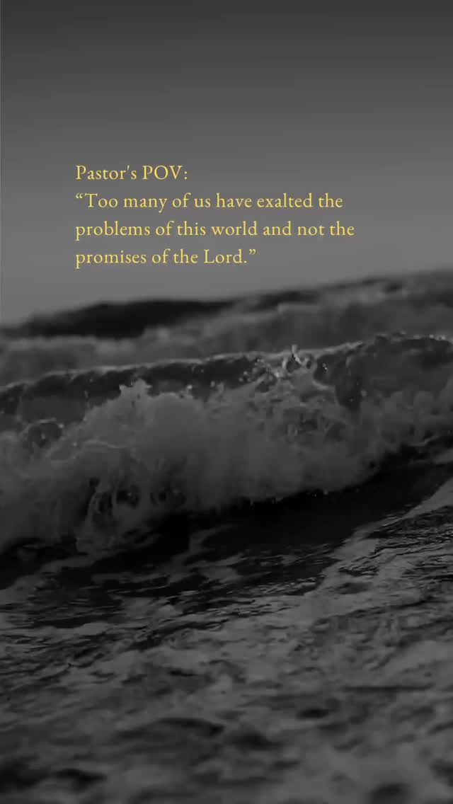 Because it is so easy to give our attention, our energy, and our emotions to everything that feels heavy, broken, loud, and uncertain. The problems are real. The pain is real. The pressures are real.
But so are the promises of God.
His faithfulness is real.
His peace is real.
His provision is real.
His nearness is real.
His Word is still true.
Maybe part of the battle is not pretending the problems do not exist.
Maybe it is refusing to let them sit higher in our hearts than the promises of God.
So today, may we lift our eyes.
May we remember what is still true.
May we stop magnifying what is temporary and start anchoring ourselves in what is eternal.
Grateful for Pastors who reminder of this truth. Happy Sunday, friends. 💜
#faith #HappySunday #faithjourney #leadership #lead