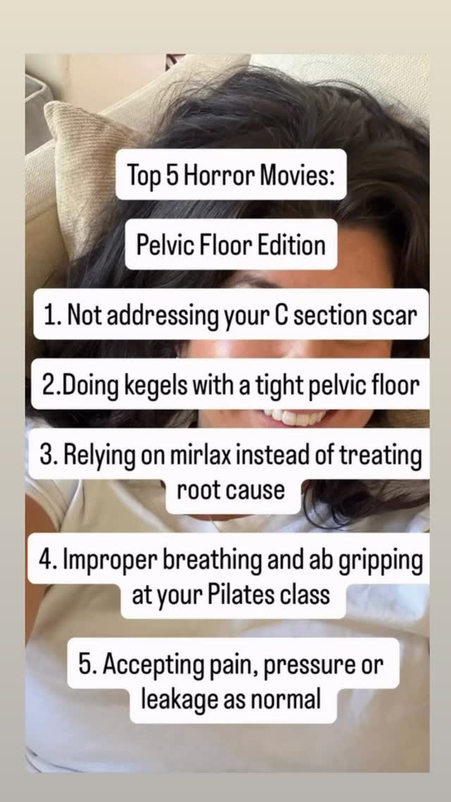 POV: your body has been compensating for months (or years) and everyone told you it was “normal.”
As a pelvic floor + myofascial release therapist, I see these patterns ALL the time:
gripping instead of breathing
tension instead of support
pressure, constipation, leaking, jaw tension, scar restrictions, hip pain, back pain… all connected
And honestly? I have way more than just 5 horror movies.
Your body isn’t failing you it’s adapting the best way it knows how.
Whether you’re pregnant, postpartum, constantly bloated, dealing with pelvic pain, constipation, leaking, or feeling disconnected from your core… there is another approach besides just live with it and I can help. If you are local to Santa Clarita I’d love to help. Book online at www.newstrengthmfr.com