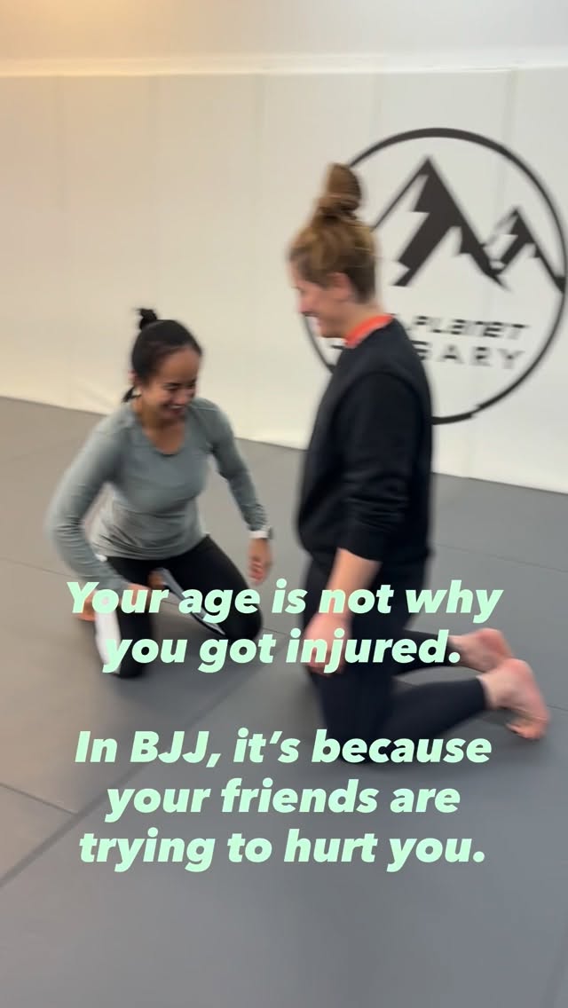 Also, your other limb is the same age, and children can get injured. 💁🏻♀️
.
Many different factors can contribute to injury, such as poor sleep, overtraining, undertraining, improper technique, stress, poor stability, etc., but age alone is almost never the reason.
.
So, stop blaming your age and work on things you can control! 👊🏼 👊🏼
.
#yycphysio #jiujitsurehab #bjjinjuries #sportsrehab #bjjfriends