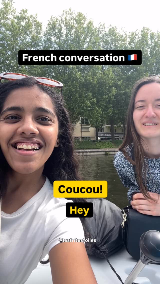French conversation in a boat 🚣♀️🇫🇷
