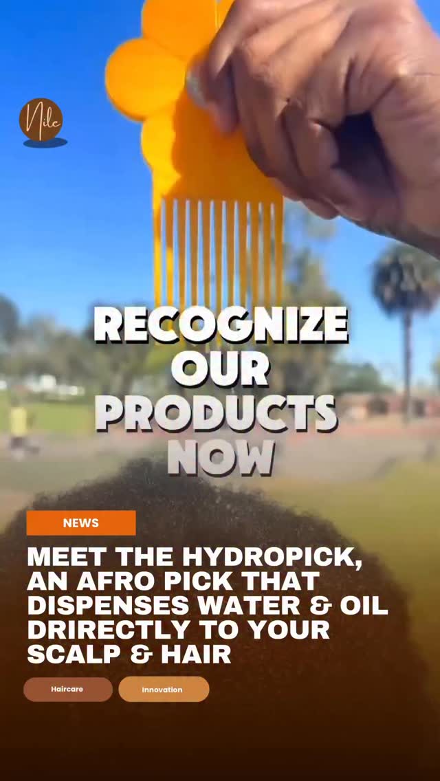 Meet the Hydro Pick (@textura.hair ), the first Afro pick designed to hydrate while you style. Engineered with a built-in dispensing system, it releases water, oils, and liquid hair treatments directly through the teeth of the pick, delivering moisture straight to the hair and scalp as you comb through.
Created with textured hair in mind, the Hydro Pick transforms a daily routine into a more efficient, nourishing experience. Instead of stopping to spray, pour, or reapply products by hand, hydration is distributed evenly as you detangle, fluff, shape, and style. The result is less dryness, more moisture retention, and a smoother styling process from root to tip.
More than a styling tool, the Hydro Pick reimagines haircare innovation for coils, curls, and kinks by combining function, convenience, and care in one design.