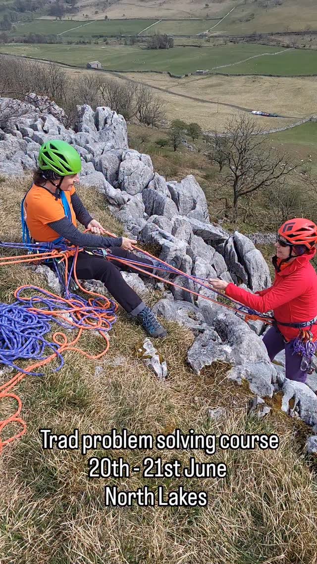 What to do if......?
My next trad problem solving course is on the 20th -21st June! 😀
🪢🧗🏿♂️ We'll look at rescue skills and ropework shenanigans for seconding, leading and abseiling.
And of course, avoiding things going wrong in the first place!
Info and booking on my website.
Link in bio 🙂