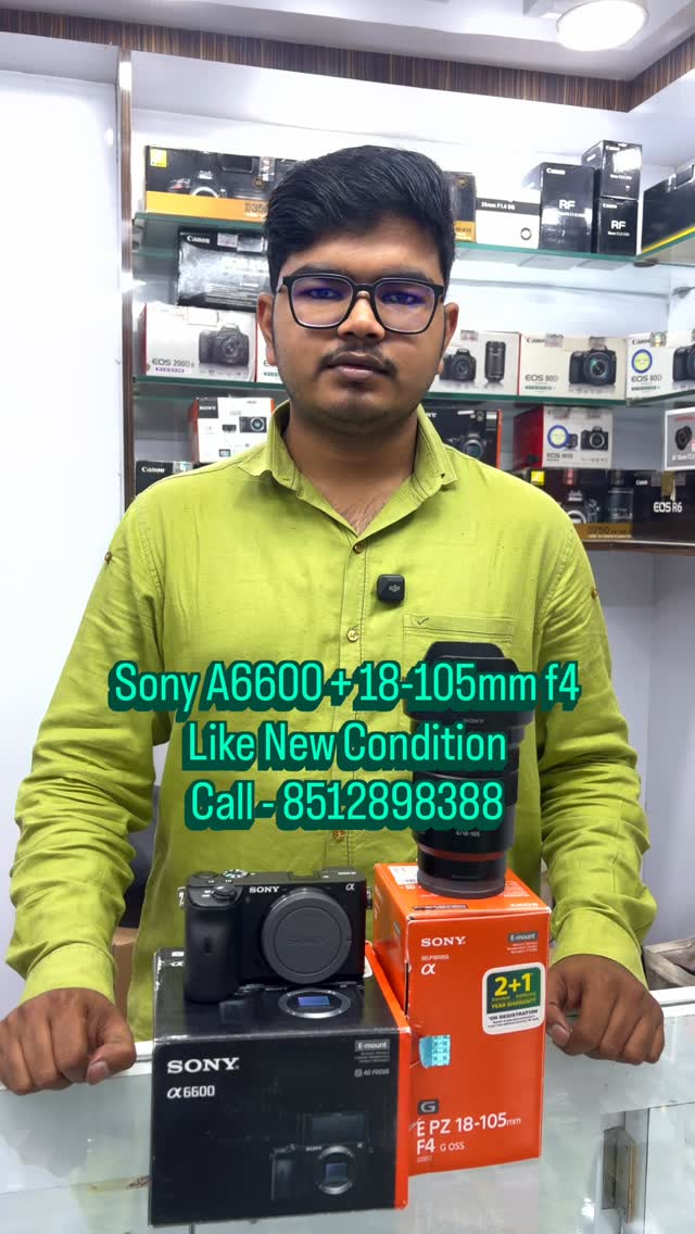 Sony A6600 with 18-105mm f4
Call - 8512898388
Body Under Warranty of 5 Months