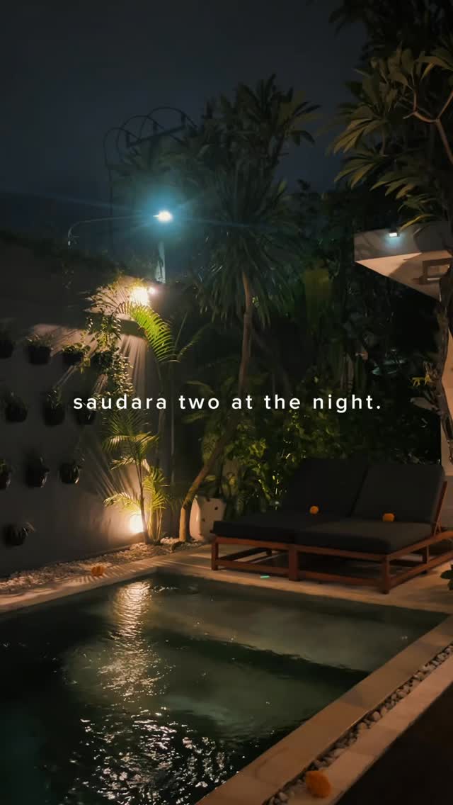 There’s something particularly special about arriving to your private villa at night. Your flight has finally landed, you’ve made it through the airport chaos, and your private driver is waiting to take you to your new home away from home for the next week!
Then suddenly…you arrive here…Warm lights glowing, the pool sparkling, bags dropped to your room, a cool towel and a mini pineapple juice all wrapped together by the most welcoming smile you’ve ever seen from our team. Holiday mode is official.
Welcome to #SaudaraTWO 💚
#saudaravillasbali #bali #balivilla