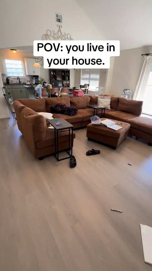 I tried to do a cleaning transition video. Failed miserably. Forgot to film the “after” clips. I did clean up though! Mostly…