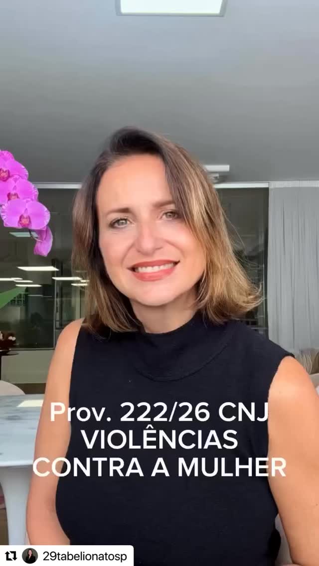 A tabeliã Priscila Agapito comenta o Provimento 222/2026, do CNJ.
Repost @29tabelionatosp