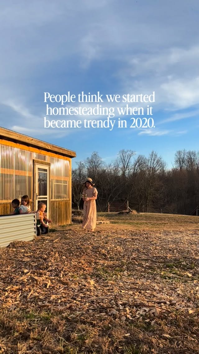 Yes, the market absolutely worked in our favor in some big ways!
But we also chose a different path early on. We didn’t go off to a 4 year college and take on massive debt before even starting life.
I genuinely feel for so many people who finished school with huge payments, rising costs, and no clear job waiting.
Our life was built through a lot of ordinary choices over time.
And we’re still here, not because it became trendy, but because we truly believe this is the best way to raise our family.
What about you?
#homestead #farmlife #country #story