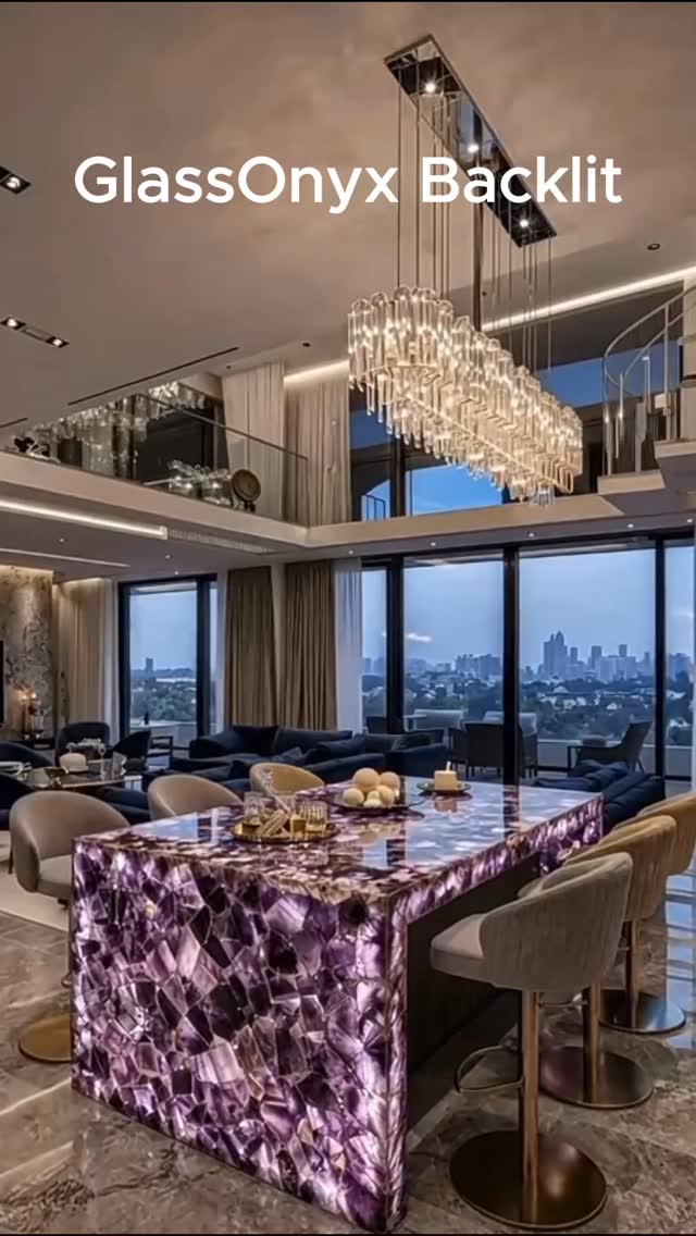 ✨ Duramica GlassOnyx Illuminated Gemstone Panels ✨
Translucent natural gemstone panels with integrated backlighting, created for luxury interiors and statement architectural spaces.
GlassOnyx transforms stone into light — revealing the natural layers, colour depth and unique structure of each gemstone. The illuminated surface creates a powerful visual effect for feature walls, bars, reception areas, boutiques, hotels, lounges and private residences.
💎 Natural translucent gemstones
💡 Integrated backlighting system
🏛️ Designed for luxury interiors and architecture
🪨 Premium stone panels for illuminated feature walls
#Duramica #DuramicaStone #DuramicaLightweightStone #naturalstone #naturalstones #stonepanels #lightweightstone #compositestone #architecture #onyx #backlitonyx #backlitstone #interiorlighting #backlightingpanels #ledbacklightingpanels #glassbacklightingpanels #interiors #interior #design #homedecor #designinspiration #interiordesign #moderninteriordesign #designdeinteriores #luxuryinteriors #sustainabledesign #stonefloor #interiorstyling #modernhomedecor #contemporaryinteriordesign
