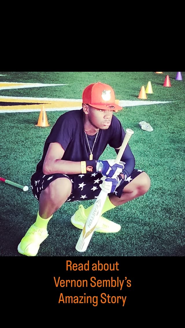 Sometime around 2017, a young man named Vernon Sembly showed up to BUBA down at Leon Day Park. Back then, we didn’t have a facility — just baseball, dedication, and a dream. Vernon pulled up in jeans and high tops at about 13 or 14 years old.
Never judge a book by its cover.
Once we got acclimated, it was obvious Vernon was DIFFERENT. He was a baller. He could do things on the field that other athletes simply couldn’t do. But what stood out even more was who he was as a young man — mild mannered, respectful, humble, and driven to get better every single day.
Somehow, Vernon showed up to EVERY BUBA event even though nobody in his family drove. That’s where dedicated BUBA mom Sharice stepped in and made it happen — finding buses, Ubers, whatever it took to get Vernon where he needed to be. That’s love. That’s sacrifice. That’s community.
Vernon went on to dominate at Mervo High School and probably broke a few records along the way. In the end, he made the tough decision to hang up the golden cleats and pursue a college degree.
Today, Vernon Sembly is officially a graduate of Mary Baldwin University.
That degree lasts forever.
Congratulations to one of BUBA’s OGs. We’re proud of you, Vernon. Your journey is proof that determination, support, and hard work can take you anywhere. 💙⚾🎓