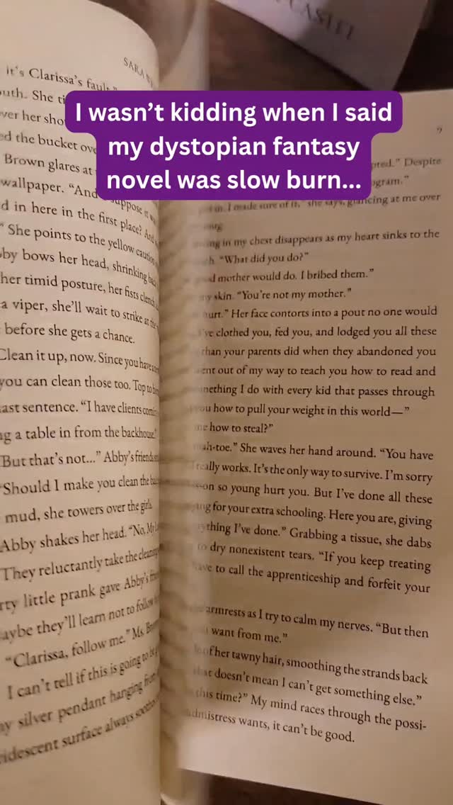 So if you're a dystopian fantasy reader who loves the torture of a good slow burn subplot, you're going to like it here. šš„
When I promised you in the first book, Rising Ember, that this series was going to be slow burn, I totally meant it. The connection was there... but the circumstances were not.
So now that the forced proximity is in full force... youāll get your payoff in book 2.
(Though even this kiss may not happen the way you think it will...
Hereās what my beta reader had to say about the epic kiss in Rebels Spark:
āOh man. Probably one of my favorite kisses in this genre of fantasy fiction!ā
You donāt have to wait long for the payoff. Rebels Spark is officially on the horizon. Officially launching on June 9th, 2026. Eeek! And the preorder is live on my store (link in bio!)
Whatās one of your absolute favorite fictional kiss moments? Let me know below.
#sarawrightbooks #theembercrownseries #Dystopianreads #fantasyreadersofinstagram #nospicebooks