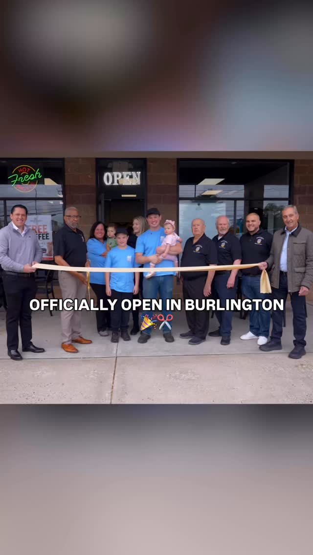 A huge thank you to everyone who came out to celebrate our ribbon cutting and grand opening in Burlington! 🥯💛
We’re excited to officially be part of the community and can’t wait to serve fresh bagels, breakfast, lunch, coffee, and more to all of our new neighbors.
Thank you for the warm welcome — this is just the beginning 🔥
#BagelAndGrill #GrandOpening #BurlingtonNJ #SupportLocal #CommunityFirst
