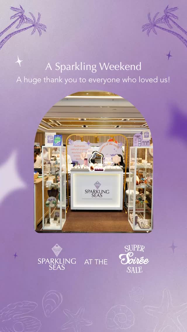Still smiling after such a beautiful weekend 💜
From reconnecting with loyal customers to unveiling our new Sparkling Seas look, we’re still holding onto the beautiful energy from The Super @soireebyretaillab Sale 🧡
Seeing familiar faces walk into our booth, hearing “We’ve been waiting for you” and feeling the excitement from everyone who stopped by… truly the most touching reminder of why we do this. 🫶
Also so grateful for the love from these empowering and beautiful women @janeenachan, @mellyricks09, @bianca_king, @daphneop, @gretsfullido, @pressmanissa, @keikofoxx, @bubblesparaiso, @stephaniedods, @andreakane.st, @mikalagdameo, @karen_bordador, @itsjeanetteong, and @margamtupaz. We are excited to see you wearing your SSPH crystals! 💜🥰
To everyone who came, shopped, shared stories, and celebrated this new chapter with us: thank you for making this feel so special. 🙏🏻💜 See you on our next one!
#WomenOwnedBusiness #sparklingseasph #seeyouatthesoirée #rockwellevents