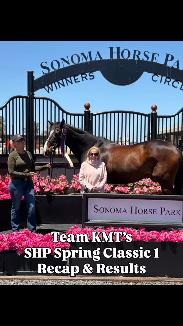 Team KMT had a stellar first week at Sonoma Spring Classic 1! Here are our results!
Neal Nixon and La Perla Moon
First horse show in 13 years!💫
🥇🥈🥈Champion Adult Cross Rail Hunters
🥇🥈🥈Reserved Champion Adult Cross Rail Equitation
7th Walk Trot Eq
Olivia May & CAs Tello
🥈CPHA Child/Adult 3’
5th PCHA 2’9”
🥈3’ Greens (Kelly Maddox)
Olivia May & Cordino’s Charm
🥇5th 5th Reserve Champion 1m Junior Jumpers
Jane Janopaul and King
🥈 4th 5th 1m Junior Jumpers
Madison Aftab and Golden Rule
🥉$1500 2’6” Derby
Reserve Champion $500 Child Pony Hunter Classic
🥇🥈🥈🥉Children’s Pony Hunters
5th NorCal Pony Medal (first 2’6”)
🥇🥈USHJA 2’ Hunters
Kelly Maddox and Party Planner
🥉 3’ Greens
#teamkmt #jumpingtothenextlevel #lovethejourney #sonomahorsepark #norcalhunterjumper
