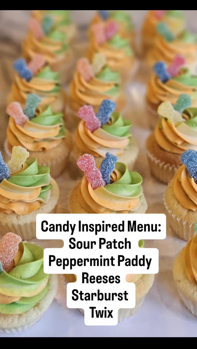 Candy Inspired Menu!
CUPCAKES:
š«Double Chocolate
š§Funfetti
ā¤ļøRed Velvet
š¾Champagne Cream Cheese Berry
š³ Sour Patch
š¤Reeses Peanut Butter Chocolate
COOKIES
š„°Chocolate Chip
šSnickerdoodle
šOatmeal Raisin
š¤Twix Vanilla Caramel
š Starburst Strawberry
š« Peppermint Paddy Chocolate Mint
PASTRIES
šCoffee Cake
šBakers Choice Scones
šCinnamon Rolls
Saturday: Lemon Blueberry Cinnamon Rolls