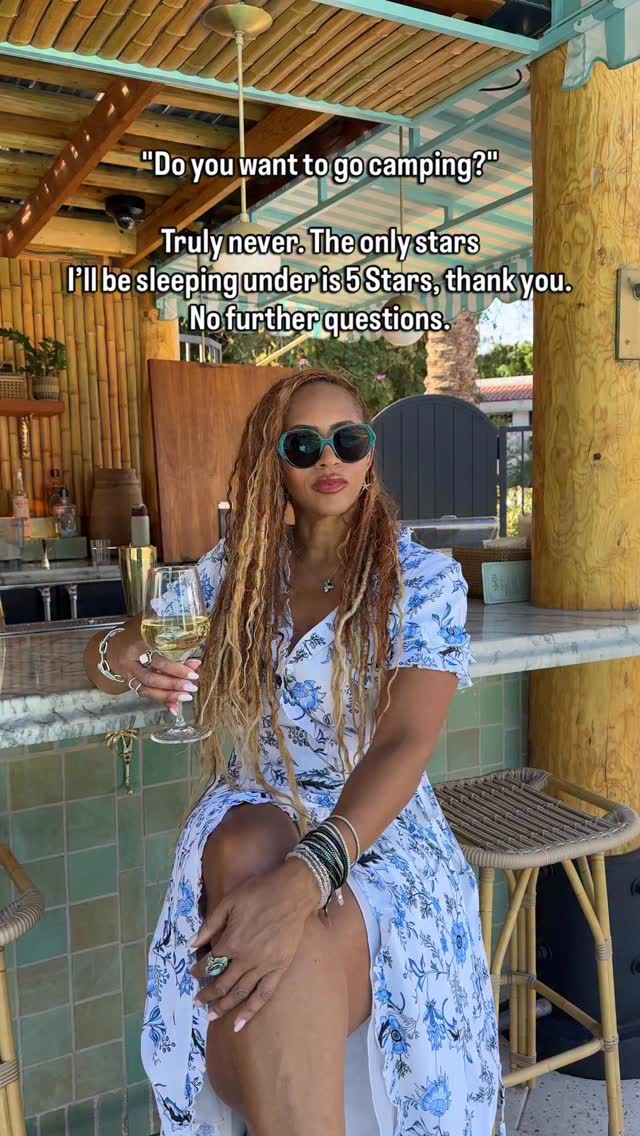 No shade but my version of “getting back to nature” is a luxury resort with mountain views, room service, and a spa appointment booked before I even check in.
You guys have fun pitching tents though. I’ll be over here enjoying turn-down service and a robe that costs more than the sleeping bag. 🤭🫧💜