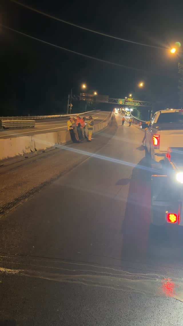 Main line #paving OR224 #coring #nightshift #hustle #odot Two correlations in one night 🔥
