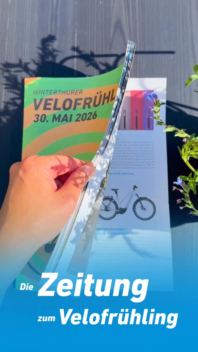 🗞️ Die Velofrühling-Zeitung ist erschienen – randvoll mit Programminfos, spannenden Geschichten rund ums Velo und Einblicken in das, was dich am #velofruehling am 30. Mai auf dem @lagerplatzwinterthur erwartet.
👉🏻 Du findest sie als Beilage in der @winterthurer_zeitung sowie bei den teilnehmenden Händler:innen. Oder ganz bequem online zum Durchblättern; Link in der Bio.
🚲 Viel Spass beim Lesen, Entdecken und Vorfreuen und bis bald am Winterthurer Velofrühling!
#winterthur #velove #wintivelo #lagerplatzwinterthur