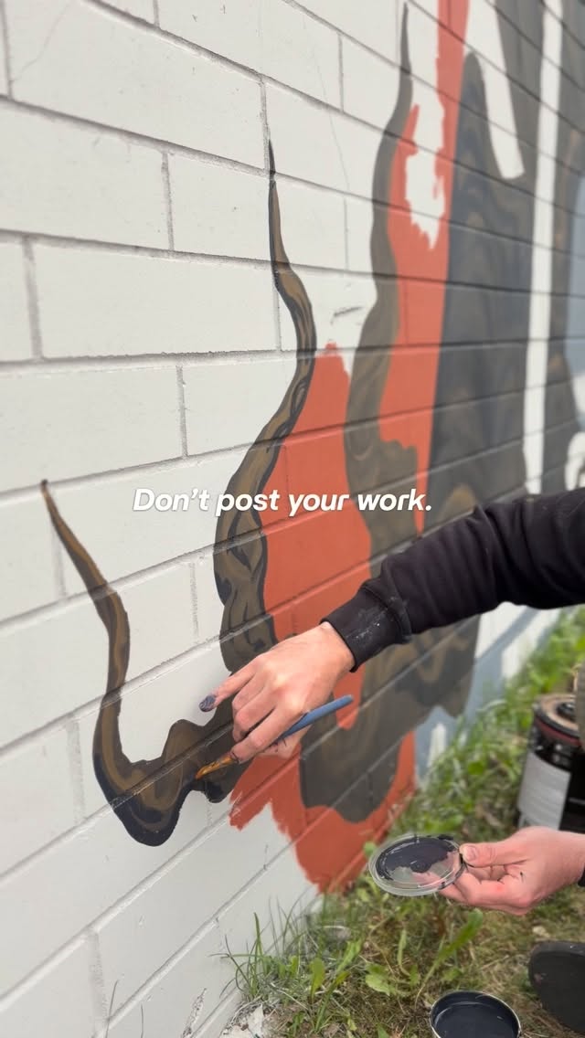 Working on some fun new murals for the city of @beaumont_ab this has been a really fun process and I can’t wait to share all that has gone into these murals with the help of the people and youth of Beaumont.