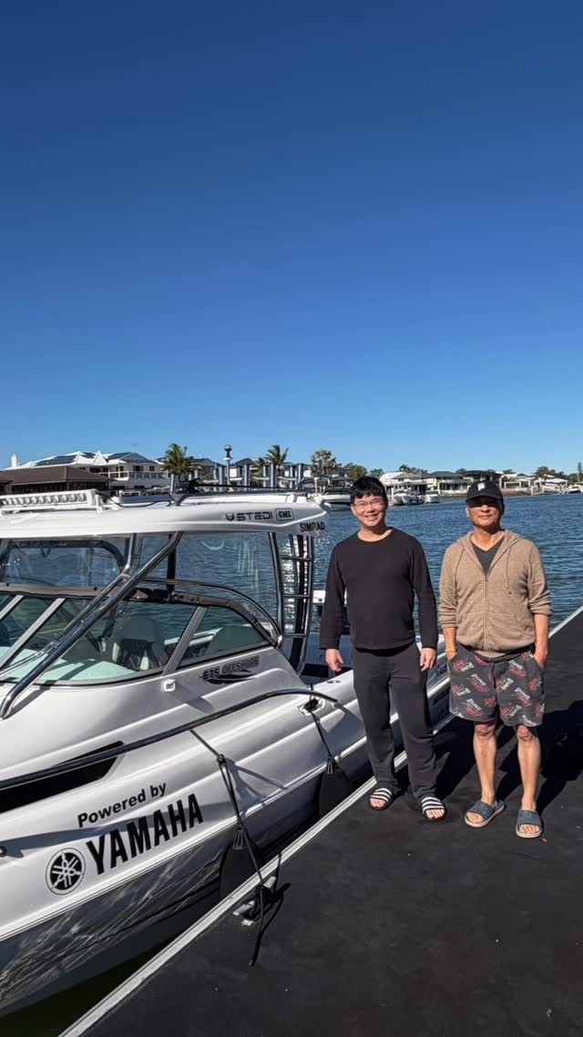 Congrats Patrick and Ting on your new Haines Hunter 675 HT, Powered by a Yamaha 250hp with Helm Master EX AutoPilot and Joystick, and everything else bar the kitchen sink - SIMRAD NSS 4, Stedi Lights, GME, electric toilet, ZIPWAKES, SeaKing Bait Boards, Ocean LED lights, DeckWash and Deck Armour flooring. Ready to get those fish. Enjoy!