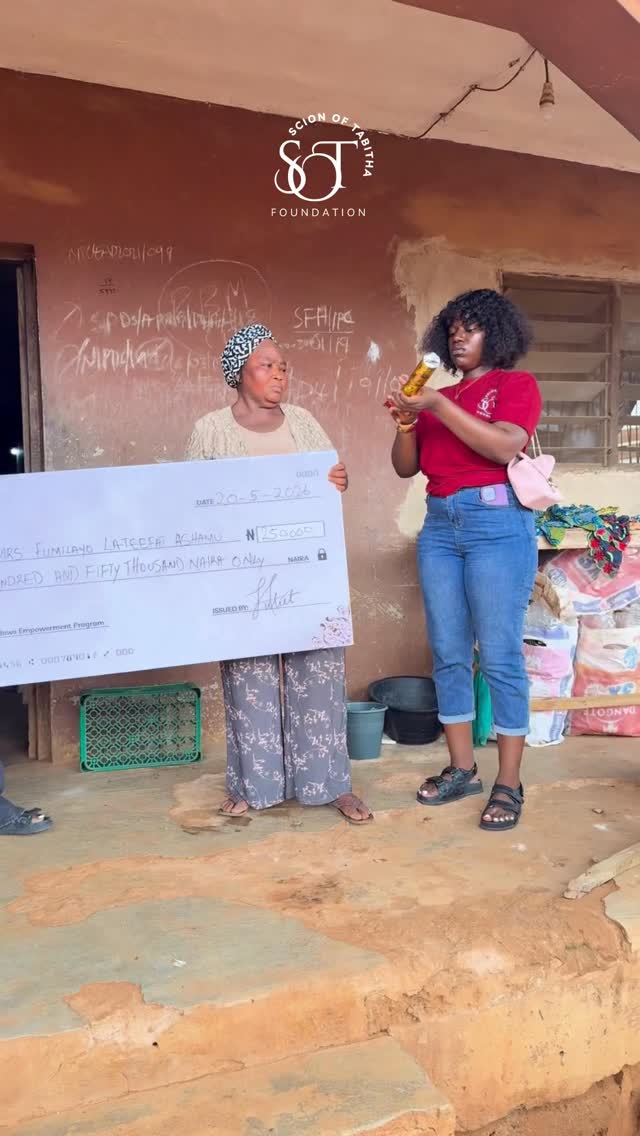 The first beneficiary of our 250,000 naira Widows Livelihood Initiative!🥳
Congratulations to Mrs Funmilayo Ashamu.
Our goal is to ensure that widows are able to start or better their businesses to generate a sustainable income for themselves and their families.
Follow us for more impact story and grant opportunities!
#scionoftabitha #womenempowerment #widowslivelihoodinitiative #nonprofitorganization