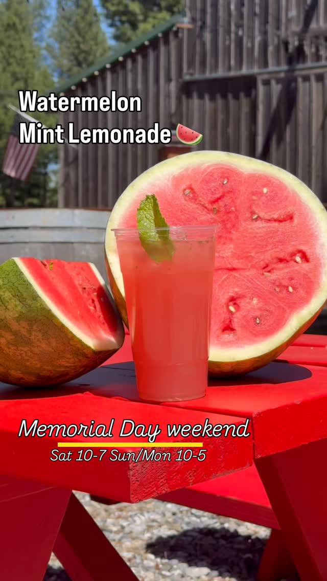 🍉 NEW for Memorial Day Weekend 🍋
Fresh Watermelon Mint Lemonade is here… and it tastes like summer ☀️🌿
Made fresh and perfect for a warm day at the ranch 🍉
Come hang out with us this weekend for live music, vendors, the petting zoo, cold drinks, good food, and good times at the barn 🍻
MEMORIAL DAY WEEKEND HOURS:
Saturday: 10–7
Sunday: 10–5
Monday: 10–5
See you at the ranch 🌲🍎 #AppleHill #PineOMineRanch #MemorialDayWeekend #WatermelonSeason #FarmFun LiveMusic FamilyFun LemonadeSeason