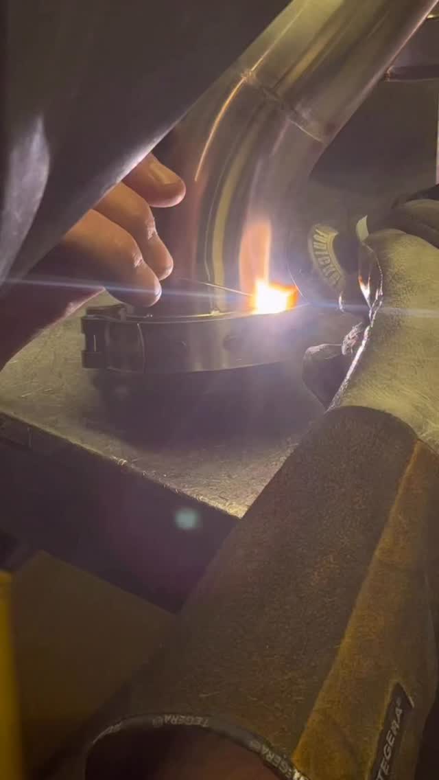 Some neat welding happening at GoodFabs today🤘 #tig #weldingart #inconel #motorsport #engineering