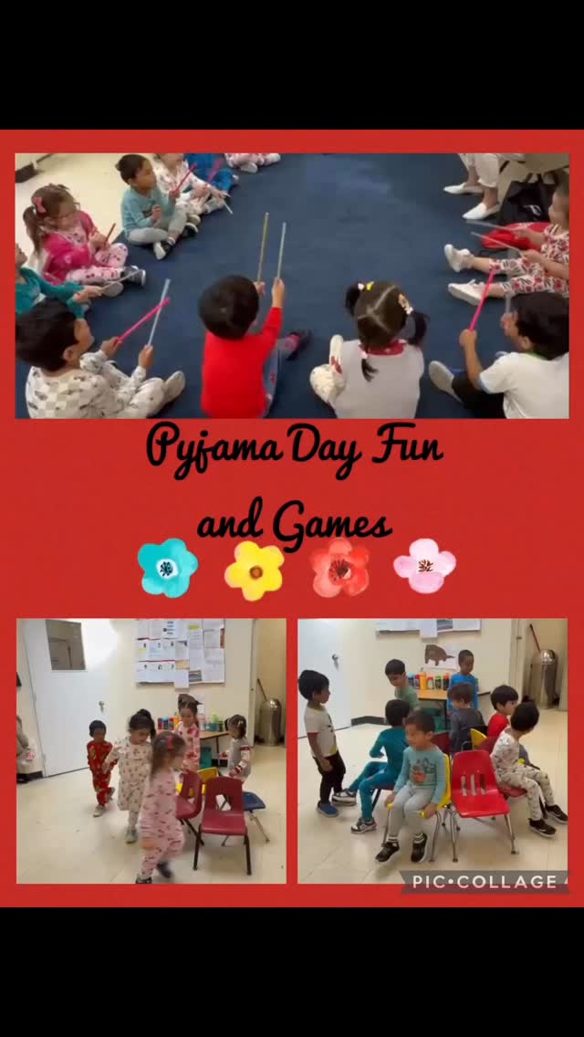 Pyjama Day fun and games….. #School2026 #mississaugaschools #earlylearning #pyjamaparty