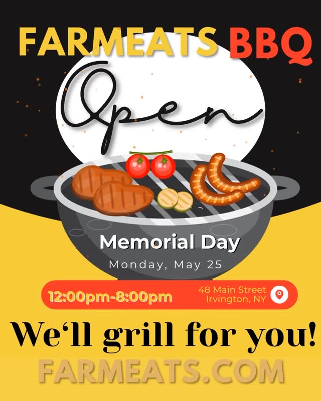 🔥 Memorial Day plans? We’ve got the grill covered.
Join us at FarmEats BBQ this Monday — dine-in or take out your smoked favorites, grilled classics, and all-day BBQ done right. Order online in advance if you wanna pick up grab and go. 💨🍔
🌭 Fresh off the grill
🔥 House-smoked BBQ
📍 48 Main Street, Irvington
🕛 Open 12pm–8pm
We’ll grill for you.
FARMEATS.COM #thankyouforyourservice #memorialdayweekend🇺🇸 #irvingtonny #10533 #bestbbq