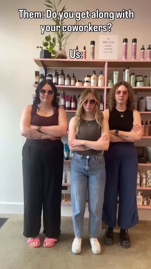 POV: your coworkers become your emotional support group, unpaid therapists, and biggest enablers 🤪🩷
Wouldn’t survive the salon chaos with anyone else. #DreamTeam #nanaimohairstylist #coworkersbelike #nanaimo #loveyou