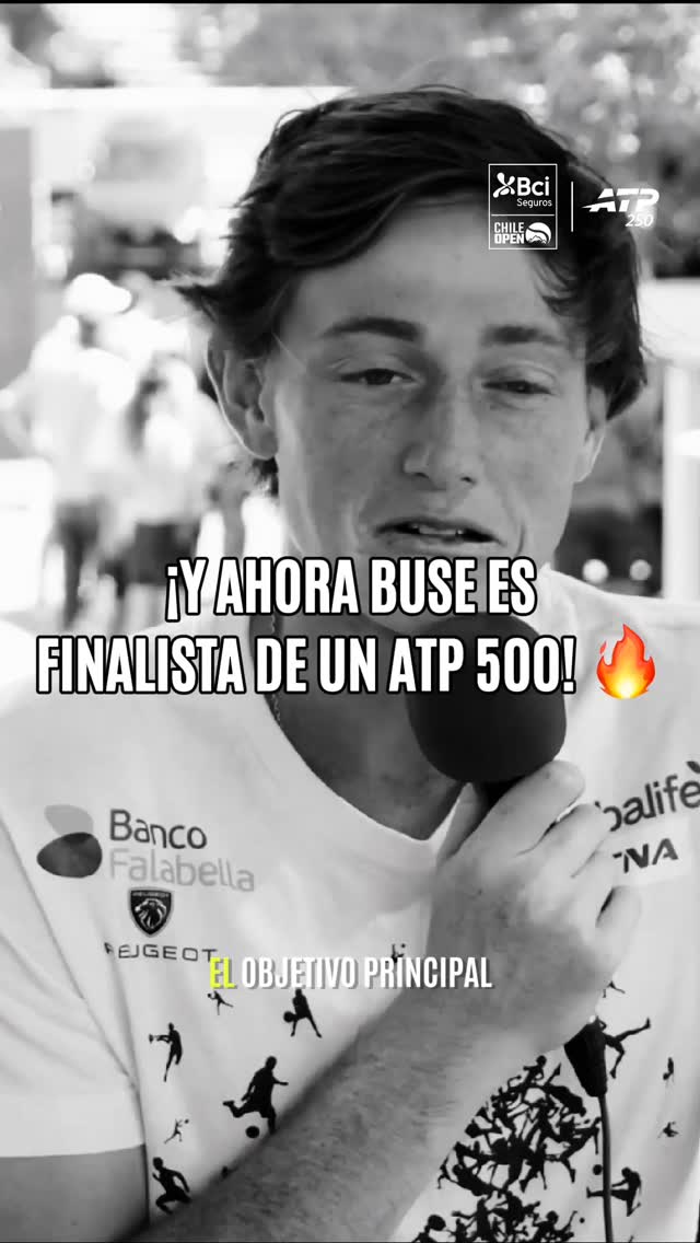 "Seguir mejorando día a día y el ranking vendrá solo" 👀
Eso nos dijo Ignacio Buse en el ChileOpen 2026. ¡Hoy está en la final del ATP 500 de Hamburgo! 🔥
👉 Mira la entrevista completa en nuestro canal de YouTube.
#ChileOpen