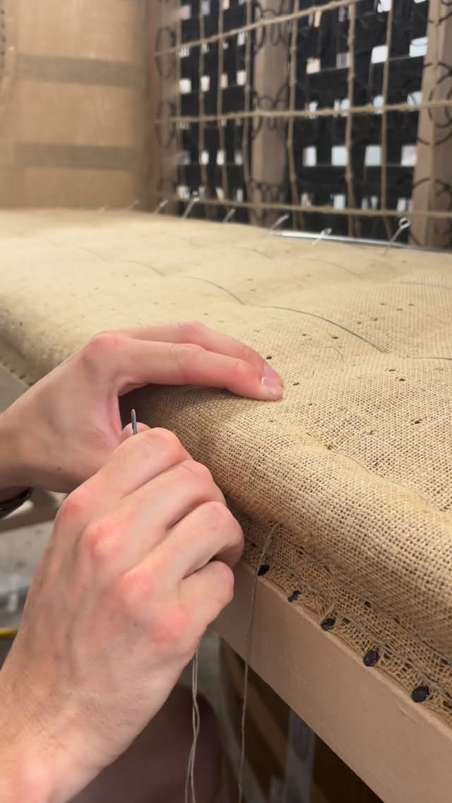 The beauty is in the finish.
Hand stitching the rolled edge on our Loddiswell sofa. Made slowly in our Dartmoor workshop 🪡
#howto #interiordesign #sofa