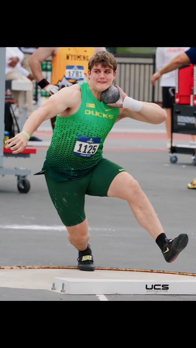 NCAA West Men’s Shot Put - Ben Smith (Freshman Oregon) 20.50M.