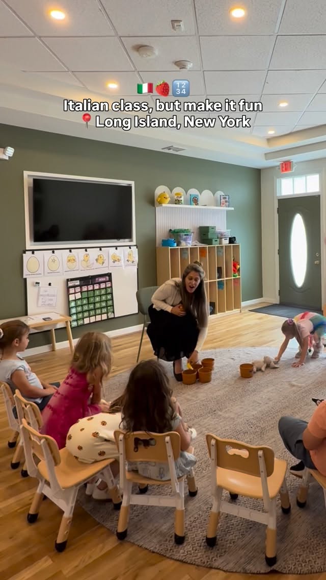 Italian through play, music, and fun on Long Island 🇮🇹✨
Looking for Italian classes on Long Island? Per Tutti offers immersive Italian language learning for kids and adults through music, games, culture, and conversation. Whether you’re learning Italian for travel, family, or fluency, our classes make language learning engaging and fun.
Serving families across Long Island 🇮🇹