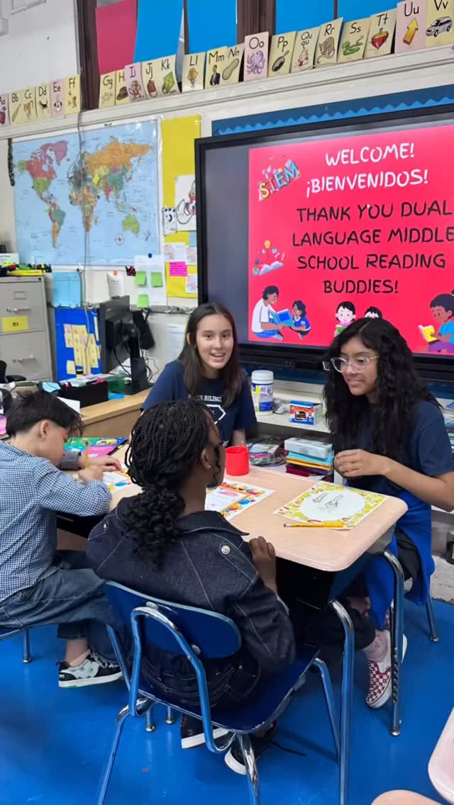 One of the highlights of our @iborganization Candidacy has been Service in Action, serving as bilingual reading buddies in fellow @nycdistrict3 schools such as @ps163alfredesmith, @ps241stem_institute and @ps145m! #dlmsfamila #elfuturoesbilingue #nycpublicschools #community