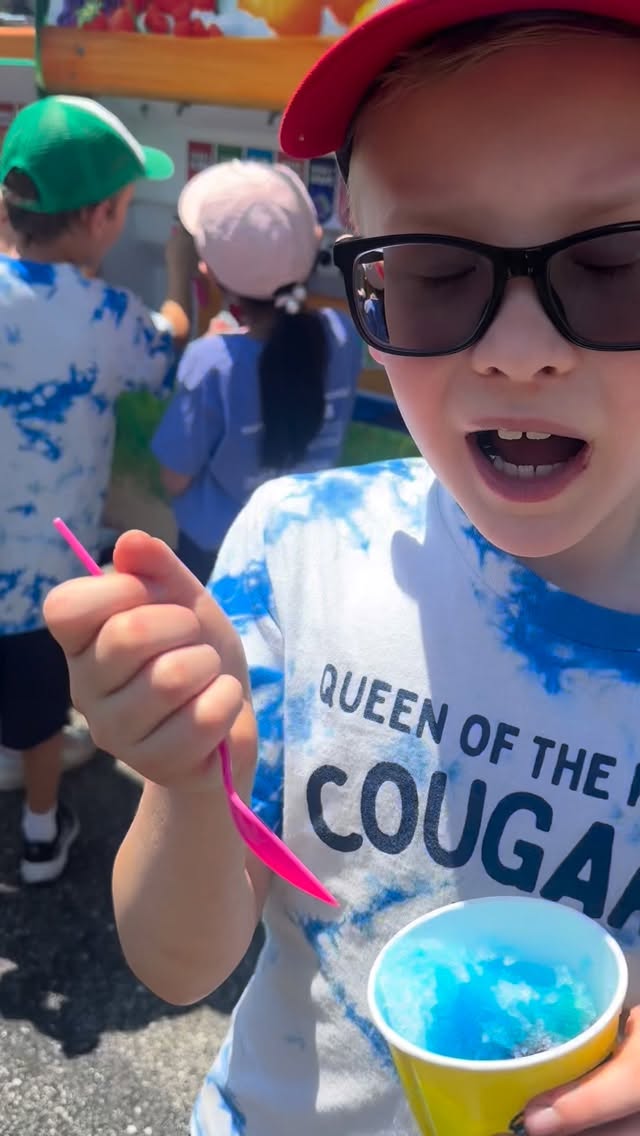 “I’m never ever ever going to forget this day and this snow cone!” Games day 2026! #queenoftherosaryschool #pawsup #chicagocatholicschools