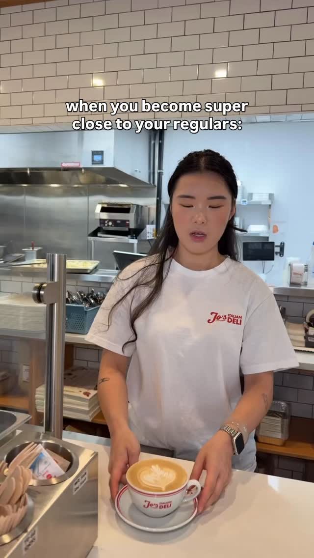 We see each other everyday, of course I’m gonna tell her what’s up
📍 Jo’s Italian Deli
2505 Alma Street & 3998 Main Street, Vancouver
Italian restaurant / server humor / barista life / Vancouver restaurants