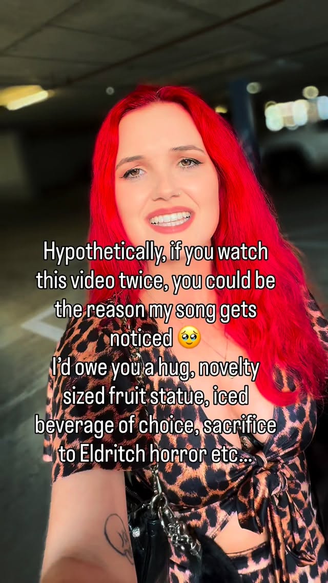 I am Evol Walks and this is my song Surrender 🖤 If you watch this video twice/comment or follow- you’ve helped a smaller Artist get noticed 🥹
