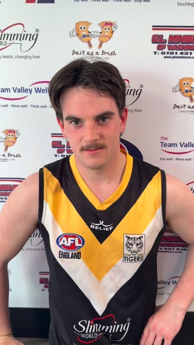 Elmo, Captain today, speaking after the defeat to Edinburgh Clarets.
@slimmingworldgosforth
@daftasabrushcpc
@glminibuses
@teamvalleywellness
#tyneteestigers #australianrulesfootball #localfooty #newcastleupontyne #afl