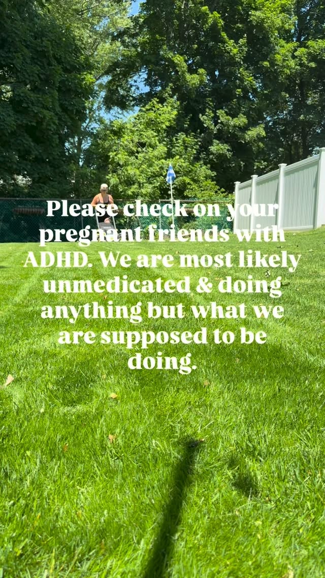 30+ weeks pregnant and somehow my brain decided that mowing the lawn was the most urgent task on today’s to-do list. 🌱
The laundry?
Emails?
Client notes?
Organizing newborn clothes?
My swollen feet begging me to sit down?
Nope.
Today was apparently the day to become one with the lawn mower.
And before anyone asks…..yes, I’m out of breath.
ADHD + pregnancy is a wild combination because somehow I can spend 2 hours hyperfocusing on yard work while actively avoiding the 17 things I actually need to do.
Please tell me I’m not alone...
👇 What’s the most random thing you’ve hyperfocused on while pregnant?
#ADHDMom #PregnantWithADHD #ThirdTrimesterLife #PregnancyUnfiltered #momlifeunfiltered