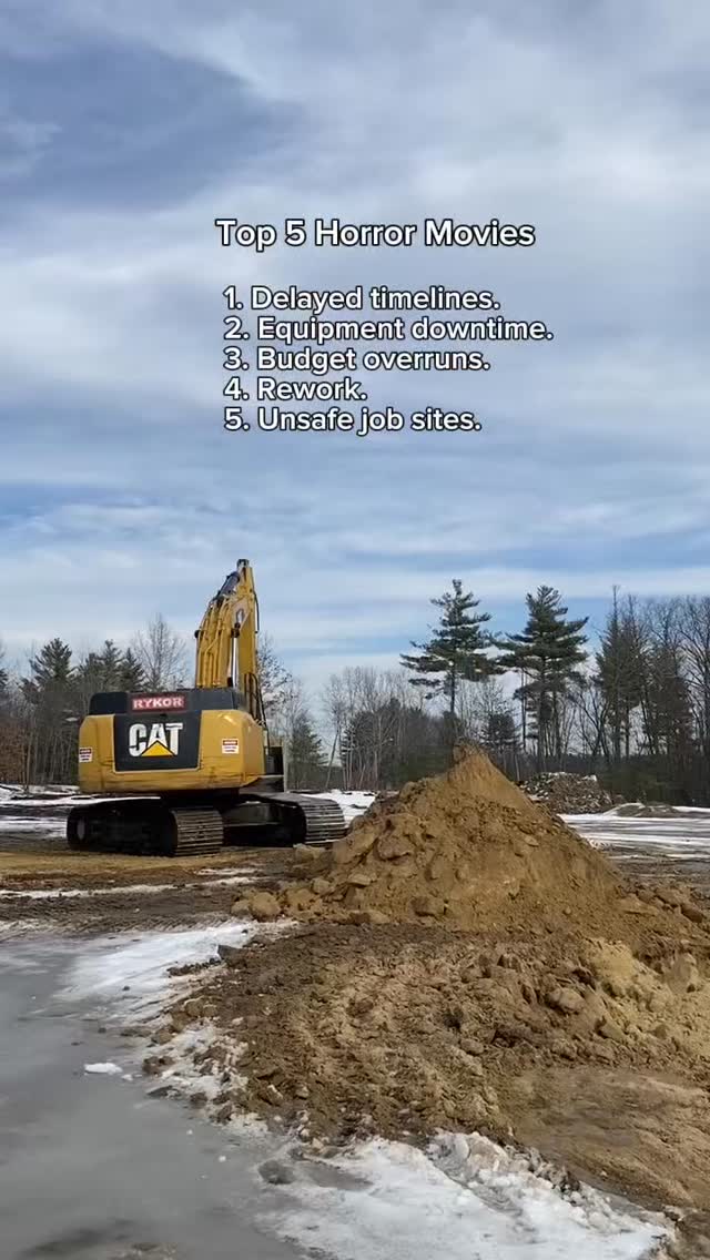 Construction's version of a horror movie marathon? 🎬
☠️ Delayed timelines
☠️ Equipment downtime
☠️ Budget overruns
☠️ Rework
☠️ Unsafe job sites
Good planning, experienced crews, and a commitment to safety help keep the scary stuff off our projects. 🔶
#construction #civilconstruction #jobsite #heavyequipment #constructionhumor #constructionlife #rykorcivil