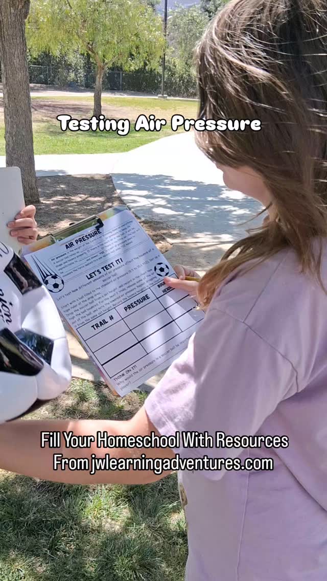 ⚽️We're scoring big by applying physics while in our lesson all about soccer! Testing the principles of air pressure and how it bounces into soccer.
👋Fill Up your homeschool with resources, encouragement, freebies, and support straight to your inbox. Sign up for FREE at jwlearningadventures.com.
🧡Learning is a lifelong adventure- let's make it a fun one!
#soccer#physics#homeschoolwins#learningthroughplay#homeschoollearning