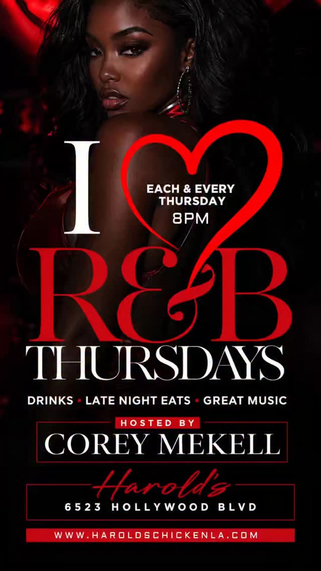 TONIGHTā¼ļø R&B THURSDAY!
Oh we vibing tonight! š„š„
āŖļøNO COVER
āŖļø8pm - Late
āŖļøBottle Service Available
Hosted by @coreymekell
āŖļø
š Haroldās Chicken
Chicagoās Famous Chicken & Mild Sauceā
š6523 Hollywood Blvd ā 