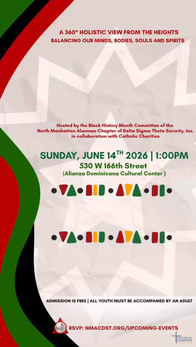 “Freedom is more than history—it’s how we live, heal, and grow. From the Heights, we embrace full-circle liberation, centering wellness, culture, and community while balancing mind, body, soul, and spirit.”
Come celebrate Juneteenth with #NMACDST as we honor Black freedom, resilience, culture, and joy through community, connection, and wellness!
#Black365 #NMAC1980 #DST1913
