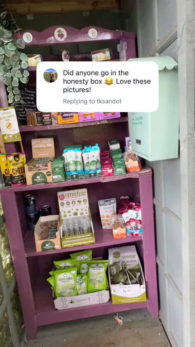 Yes!! We have already checked out a few of the honesty boxes along the way!! #scotland #honesty #boxes #westhighlandway