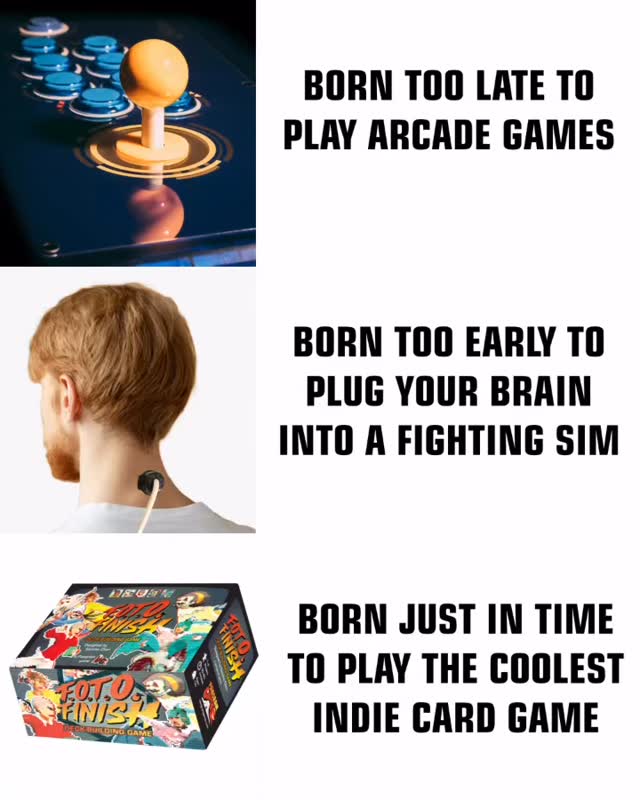 🕹️ Bringing the Arcade Fighter to Tabletop 🥊
A 1v1 tactical deck-building game inspired by retro fighting games.
Choose your fighter 🥊.
Learn new moves 📖.
Unleash devasting combos 👊🦶.
Win in style🏆.
1–4 players. Learn in minutes. Endlessly expandable.
Follow on Kickstarter!