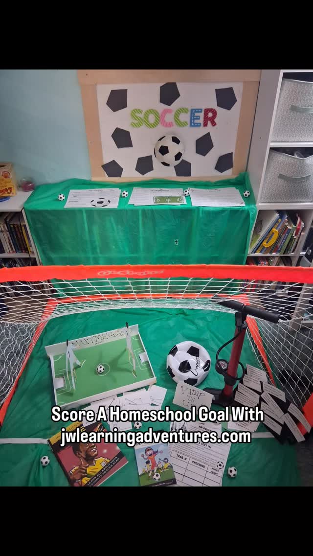 ⚽️We scored a homeschool GOAL with our soccer lesson! From physics and history, to geometry and language, this topic was pumped full of learning concepts. An active week of learning!🧡
⚽️Get the Soccer Worksheets & Activities Pack at jwlearningadventures.com/shop
👋Join the learning adventure! Get homeschool support, encouragement, freebies, and fun straight to your inbox. Sign up for FREE at jwlearningadventures.com
🧡Learning is a lifelong adventure- let's make it a fun one!
#football#soccer#homeschoollearning#learningthroughplay#sports