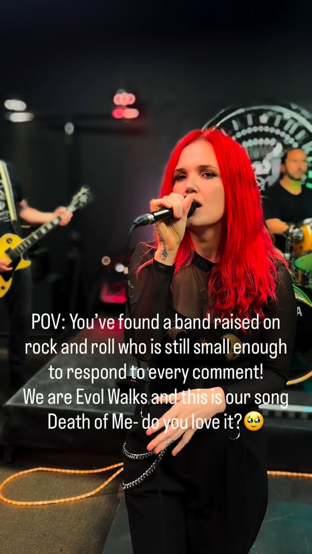 🥹Born and raised on heavy rock! We are Evol Walks and this is our song Death of Me🖤 Do you love it?