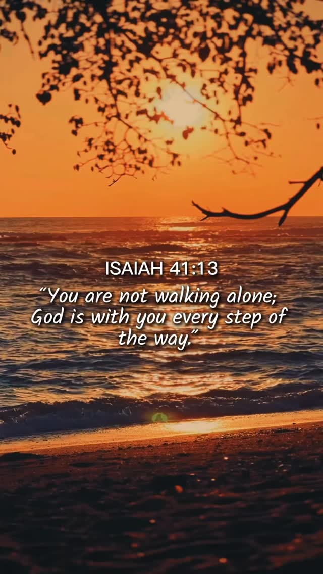 God walks with you through every step, every trial, every moment. 🙏🏼✨📖 Isaiah 41:13
#Faith #Isaiah4113 #GodWithMe #WordOfGod #NotAlone