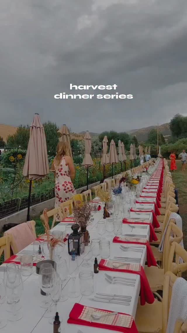 The first dinner in our 2026 Harvest Dinner Series is right around the corner, and tickets are selling fast.
Reserve your seat at graciesfarm.com.
June 25 — Spring Vegetables
July 12 — Gracie’s Farm featuring High West
July 23 — Garlic
August 2 — Gracie’s Farm featuring Tupelo
August 27 — Tomato *waitlist*
September 10 — Harvest Dinner
September 11 — Harvest Dinner
November 19 — Farm Preserves
Come celebrate the harvest season with us!